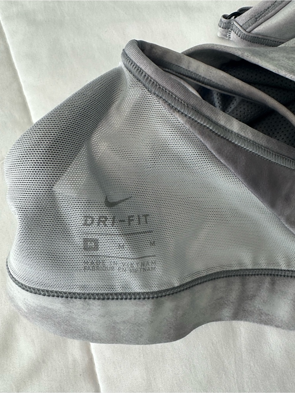 Nike Women's Gray Tie-Dye Strappy Sports Bralette - Picture 3 of 3